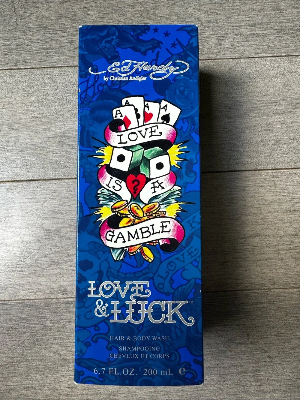 Ed Hardy Love And Luck Hair And Body Wash Shampooing 6.7 FL OZ 200 mL NIB